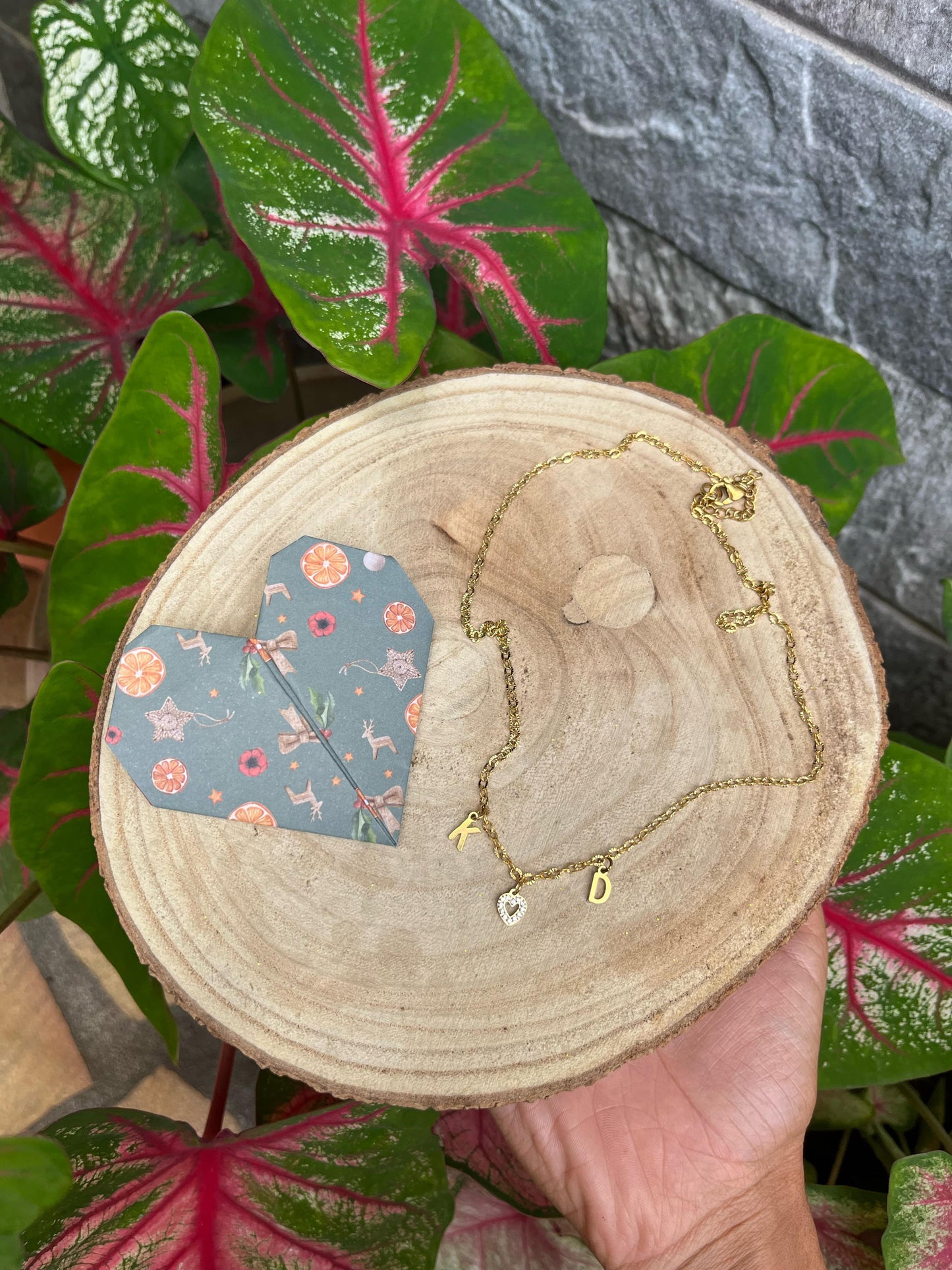 🖇️ Collier initiales personnalisable - Yab Création