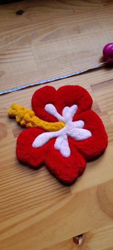 Tapis décoratif Hibiscus 20cm 🌺 - Pikota Pei