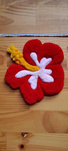 Tapis décoratif Hibiscus 20cm 🌺 - Pikota Pei