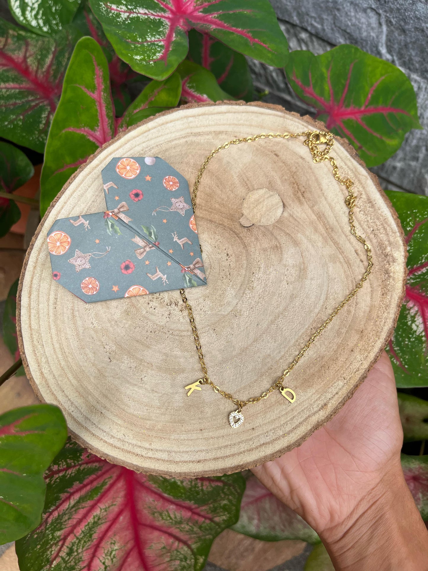 🖇️ Collier initiales personnalisable - Yab Création