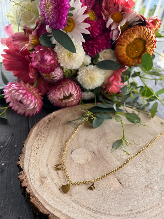 🖇️ Collier initiales personnalisable - Yab Création